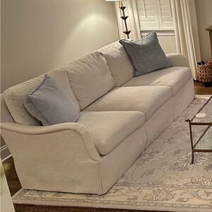 2 Pottery Barn Pillow covers 20x20”